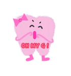 PINK MOLLY TOOTHMOJI（個別スタンプ：4）