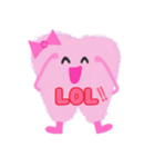 PINK MOLLY TOOTHMOJI（個別スタンプ：7）