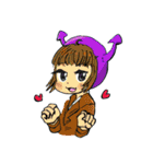 hood high school girl（個別スタンプ：18）