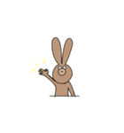 ウサギとカバ（個別スタンプ：1）