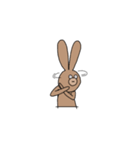 ウサギとカバ（個別スタンプ：2）