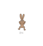 ウサギとカバ（個別スタンプ：6）