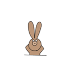 ウサギとカバ（個別スタンプ：8）