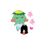 Fat Kappa ＆ Little Zashiki warashi（個別スタンプ：1）