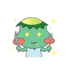 Fat Kappa ＆ Little Zashiki warashi（個別スタンプ：6）