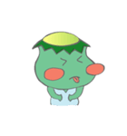 Fat Kappa ＆ Little Zashiki warashi（個別スタンプ：7）