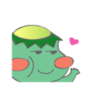 Fat Kappa ＆ Little Zashiki warashi（個別スタンプ：16）
