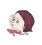 まりな's女の子絵（個別スタンプ：2）