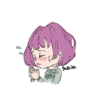 まりな's女の子絵（個別スタンプ：5）