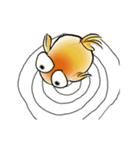 ルシという金魚とアンソニーというミツバチ（個別スタンプ：6）