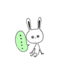 先輩が使う、脱力系うさぎの子（個別スタンプ：36）
