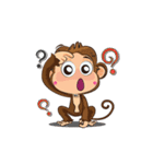 Jodd ＆ Jaow:The little naughty monkey 4（個別スタンプ：12）