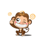 Jodd ＆ Jaow:The little naughty monkey 4（個別スタンプ：23）