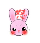 カラフル ピンクうさぎ（個別スタンプ：6）