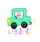 カラフル ピンクうさぎ（個別スタンプ：20）
