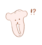 ピンクのいぬのスタンプ（個別スタンプ：3）