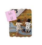 ハルハル＆ちびちび（個別スタンプ：1）