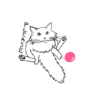 ホワイトキャットファミリー（個別スタンプ：9）