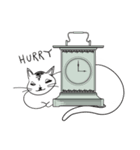 ホワイトキャットファミリー（個別スタンプ：13）