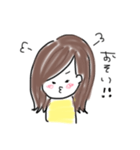手書きGirl ❤︎（個別スタンプ：15）
