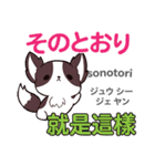 犬の気持ち 日本語台湾語（個別スタンプ：33）