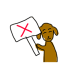 グータラ老犬ダックスモモ(イラスト版)（個別スタンプ：2）