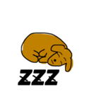 グータラ老犬ダックスモモ(イラスト版)（個別スタンプ：6）