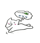 White cat Every day（個別スタンプ：8）