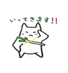 White cat Every day（個別スタンプ：10）