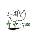White cat Every day（個別スタンプ：18）