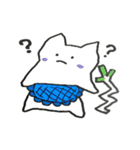 White cat Every day（個別スタンプ：19）
