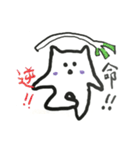 White cat Every day（個別スタンプ：20）