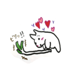 White cat Every day（個別スタンプ：36）