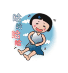 Round face Q girl（個別スタンプ：8）