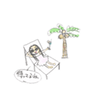 Holiday(休日）スタンプ。（個別スタンプ：16）