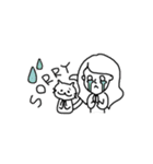 さっちゃん＆にゃんたろう 1（個別スタンプ：1）