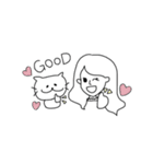 さっちゃん＆にゃんたろう 1（個別スタンプ：4）