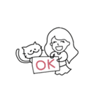 さっちゃん＆にゃんたろう 1（個別スタンプ：5）