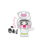 Miss. PaPa and Pig..^^（個別スタンプ：22）