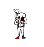 Elephant Sticker-winter-（個別スタンプ：1）
