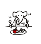 Elephant Sticker-winter-（個別スタンプ：5）