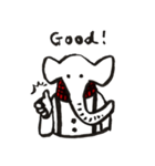 Elephant Sticker-winter-（個別スタンプ：13）