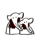 Elephant Sticker-winter-（個別スタンプ：34）