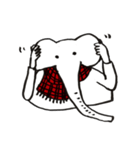 Elephant Sticker-winter-（個別スタンプ：38）