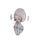 お嬢さんがた（個別スタンプ：6）