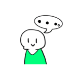 白人間ちゃん（日常会話 編）（個別スタンプ：16）