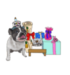 French bulldog and family（個別スタンプ：23）