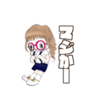 めがねちゃん その1（個別スタンプ：4）