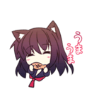 白黒猫耳っ娘スタンプ（個別スタンプ：11）