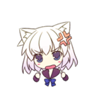 白黒猫耳っ娘スタンプ（個別スタンプ：23）